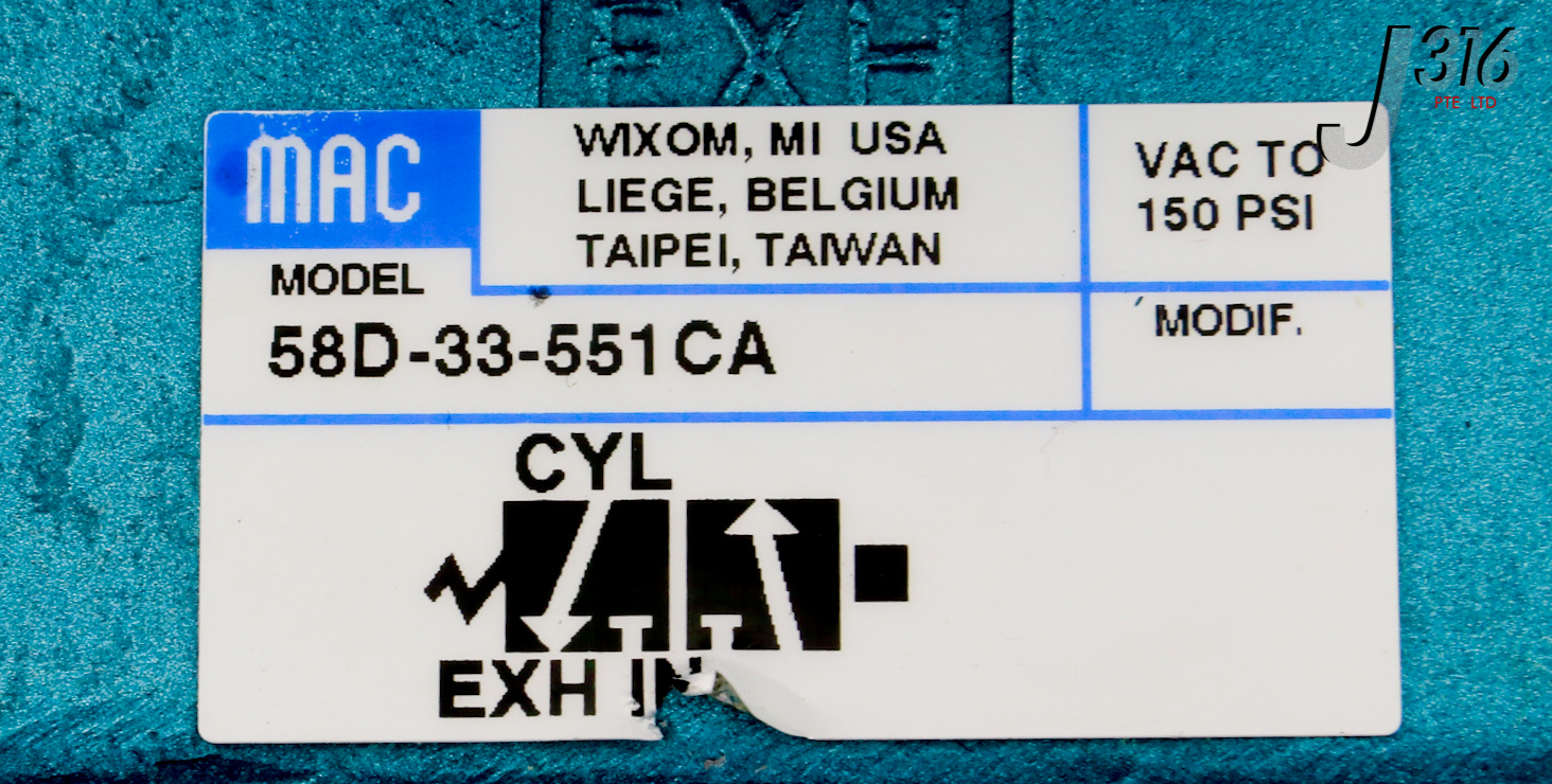 27492 MAC 3-WAY SPOOL VALVE, 58 SERIES, 250B-551CAAA 58D-33-551CA
